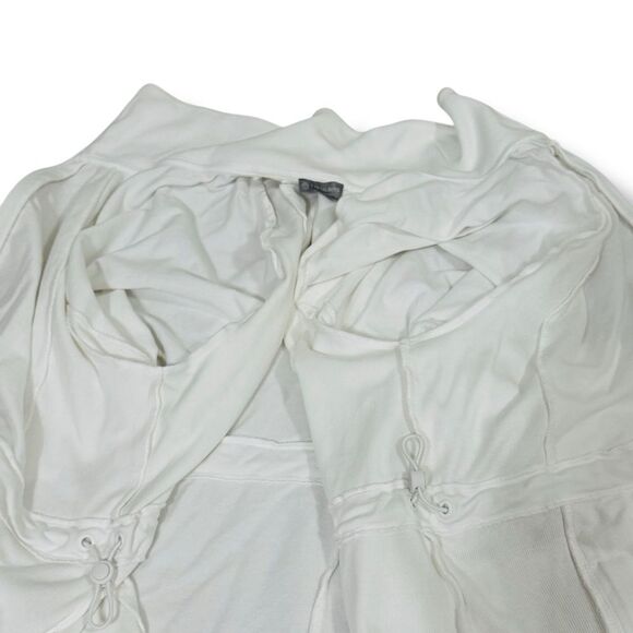 T by Talbots White Zip Up Sweater Women’s Size XL Long Sleeve Casual Jacket - Picture 7 of 12